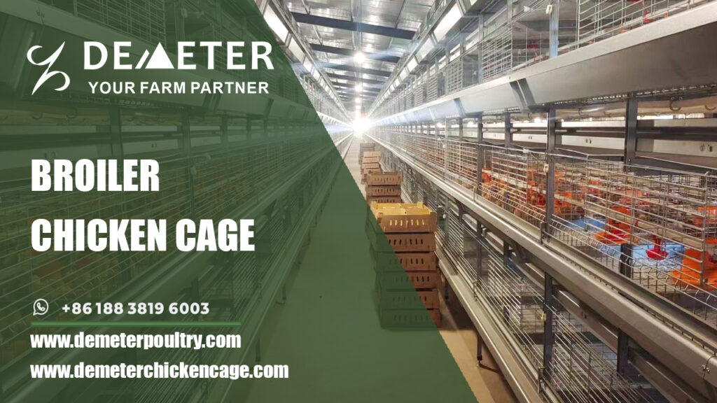 BROILER CHICKEN CAGE AUTOMATIC CHICKEN CAGE SYSTEM FOR COMMERCIAL POULTRY FARM